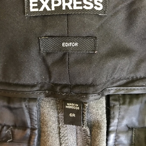Express Grey Editor Pants - Picture 4 of 5